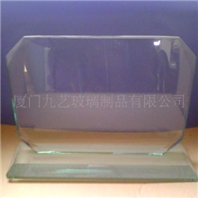 【出口原单】2011热销玻璃工艺品玻璃促销礼品玻璃奖牌