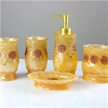网络热卖树脂卫浴五件套家居饰品卫浴套件卫浴套装礼品