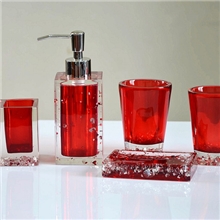网络热销婚庆礼品家居礼品树脂卫浴五件套