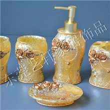 厂家直供欧式卫浴礼品套装树脂卫浴套件家居礼品工艺礼品