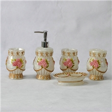 东莞厂家现货供应卫浴五件套卫浴批发透明树脂卫浴套装