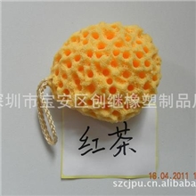 深圳宝安创继专供应亲水性聚氨酯沐浴产品生厂家，红茶系列沐浴棉