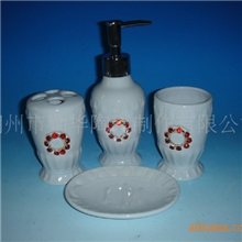 厂家直销卫浴中温陶瓷卫浴四件套卫浴用品礼品