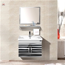 供应新款艾戈恋家条纹卫浴柜不锈钢浴室柜台盆组合7150