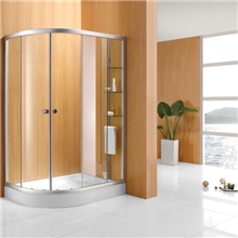 百德现代卫浴长扇形推拉门TZ-02F