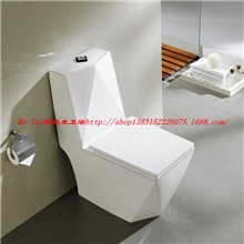 MrTao卫浴3D钻石马桶虹吸式连体座便器冲水坐便器个性马桶