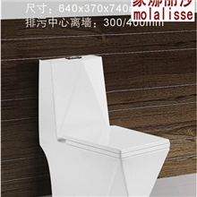 蒙娜丽莎卫浴高档座便器四方钻石马桶高档款式