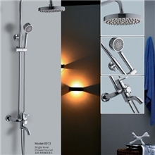 新款秒杀金赛特卫浴增压淋雨沐浴手持花洒套装热水器喷头6384