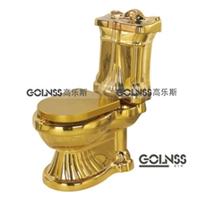 供应卫浴洁具金色马桶电镀马桶G-B505-Z连体坐便器（图）