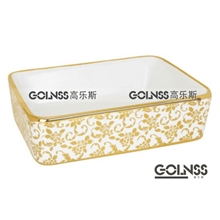 专业供应高品质镀钛卫浴艺术盆质感独特G-204-A电镀陶瓷盆