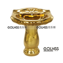 【专业品质】供应舒适豪华电镀艺术盆G-A303-Z立柱盆实惠高档