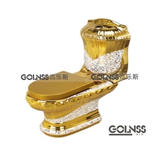 供应欧式别墅卫浴G-B303-K电镀马桶别墅连体坐便器款式齐全