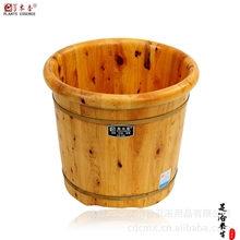 《推荐》草木香柏木桶洗脚桶36cm包边加深足浴木桶加高泡脚木桶