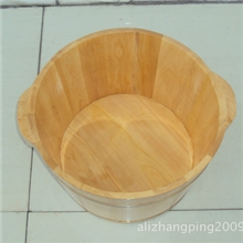 供应香柏木无结单边浴足桶