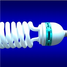 大功率节能灯半螺旋节能灯雷闪牌纯三基色螺旋灯