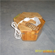 电加热全自动按摩足桶，强磁恒温香柏木足浴盆