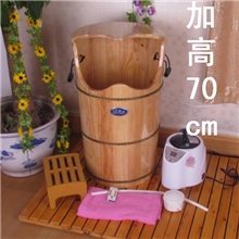 橡木足浴桶熏蒸桶蒸汽桶泡脚桶木制足浴盆正品深桶木桶