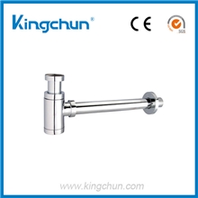 全铜圈柱形下水壶(J200)防臭设计镀铬