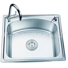 厨房水槽单槽厨房洗菜盆单盆厨房水槽不锈钢洗涤槽不锈钢水槽