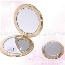 批发销售高档折叠便携式电镀塑料化妆镜折叠镜子化妆镜