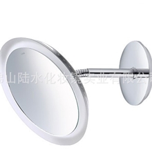 高档化妆镜双面镜挂墙圆镜浴室镜LED灯镜佛山银镜