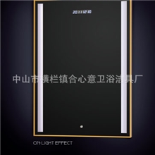 LED照明灯LED灯镜附带时间温度显示轻触摸开关酒店工程灯