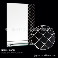 【小额批发】全国首创闪珠工艺镜精美带层架梳妆镜实用浴室镜