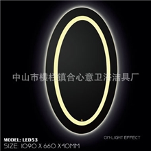 LED照明灯LED全身镜椭圆型全身镜带防水底盒感应开关