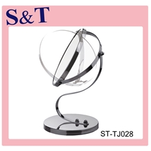 双面美容镜/化妆镜/浴室镜/梳妆镜子二倍放大6寸有现货