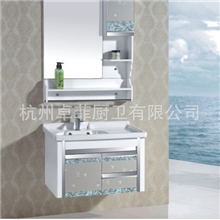 浴室用品N1056卫浴洁具玻璃台盆PVC浴室柜，MDF，实木，家具