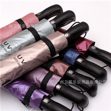 【北鸟伞厂】23寸全自动三折自动开收色胶星座广告伞雨伞