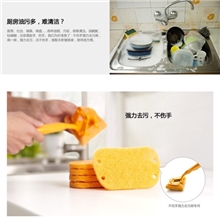 百洁布/强力去污刷替换5片装/炫彩百洁布擦碗巾/厨房清洁刷布
