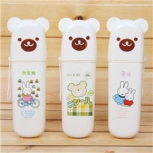 可爱小熊牙膏牙刷盒旅行式便携收纳盒
