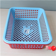 厂家直销加厚长方形塑料筐/塑料收纳筐/收纳篮/杂物篮33*25*9