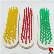 厂家直销优质彩色木头刷子日用洗衣刷清洁刷家用刷子3色可选