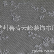 全涤提花印花净色针织床垫布酒店，家纺装饰布窗帘布桌布