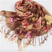 启宇供应批发新款女款围巾印花围巾经编羊毛围巾披肩1-1