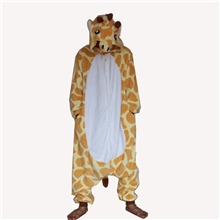 情侣珊瑚绒长颈鹿动物卡通连体睡衣批发厂家货源直供天猫一件代发