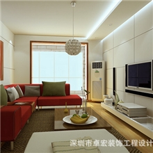 深圳家庭装修装潢、客厅、天花装饰工程设计施工