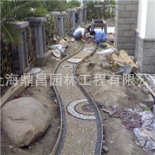 供应花园鹅卵石卵石园路园林景观石鹅卵石拼花鹅卵石园路