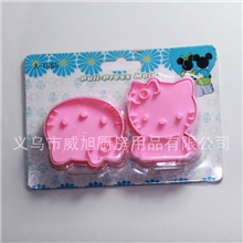 塑料饼干模立体饼干模卡通凯蒂猫贝印2件套