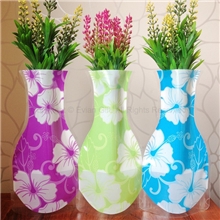 【广告促销品首选】环保创意折叠花瓶时尚塑料花瓶（2只装）