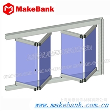 供应上海美银新型经济双开无框阳台窗