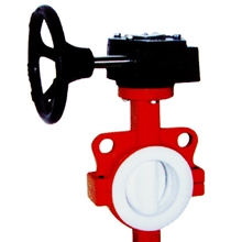 四氟手柄蝶阀四氟涡轮蝶阀现货自选厂家直销