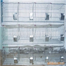 【加粗加密】三层十二笼位商品兔笼，铁丝网底养殖兔子笼
