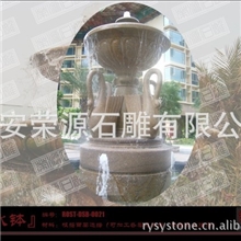 厂家直销园林景观跌水广场装饰雕塑石头喷水喷泉PC0167~016