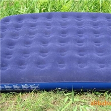 现货1.5米双人豪华立柱型植绒充气床48孔充气床垫