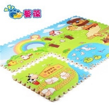 蔓葆儿童爬爬垫乐扣垫开心农场一套6片2cm加厚婴儿爬行地垫批发