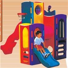 金色童年、小型塑料滑梯、健身游乐场、厂家直销