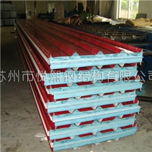 优质供应瓦楞彩钢夹芯板屋面保温彩钢瓦楞夹芯板彩钢瓦楞板